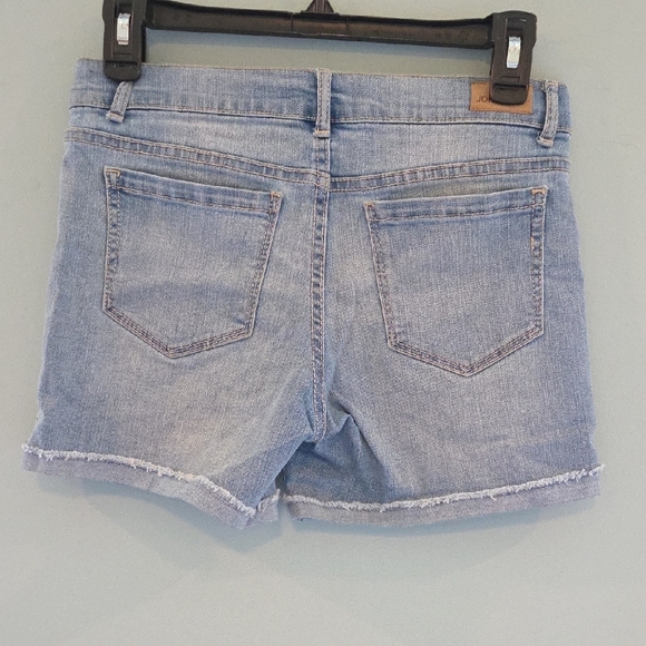 Jordache Light Blue Sequin Jean Shorts - Picture 5 of 9